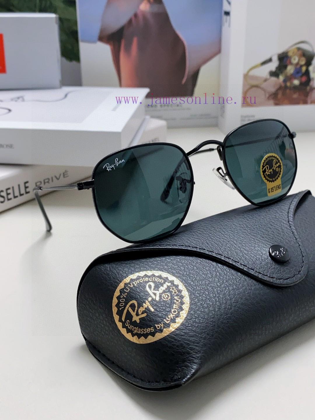 RAYBAN RB3548 flat glass lens polygonal frame dazzling trendy sunglasses, unisex size 51-21<egvq6nnp - Image 9