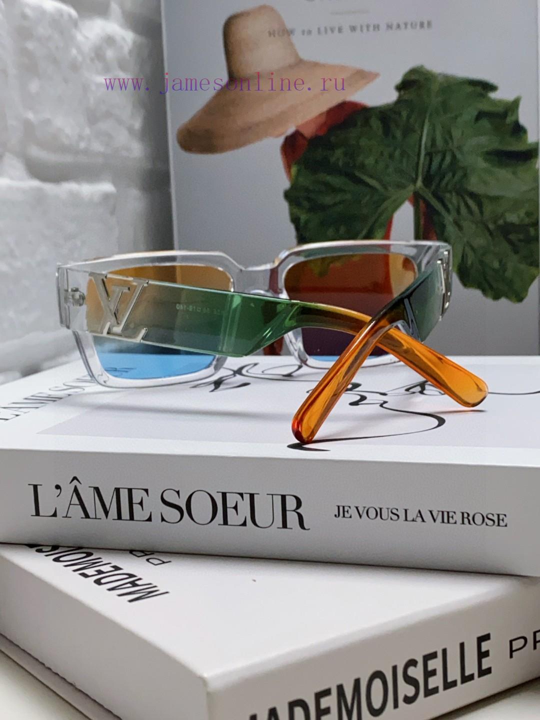 LV Louis Vuitton New Sunglasses Retro Personalized Avant garde Sunglasses Model High Texture83a039gg - Image 4