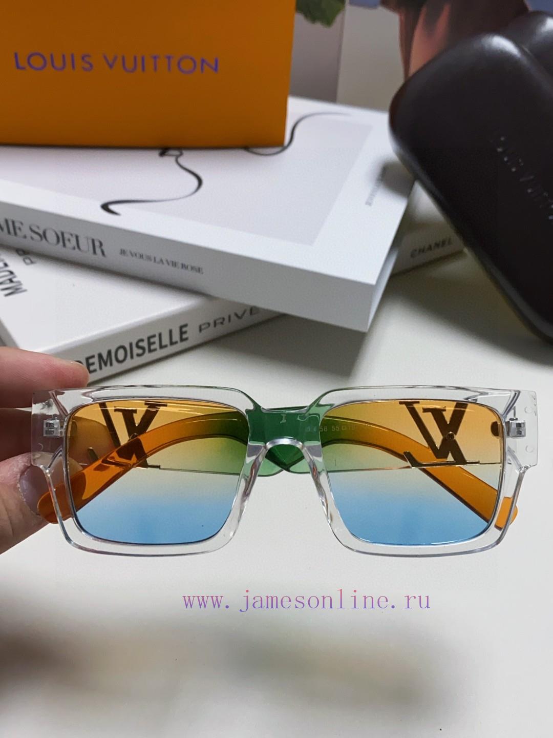 LV Louis Vuitton New Sunglasses Retro Personalized Avant garde Sunglasses Model High Texture83a039gg - Image 5