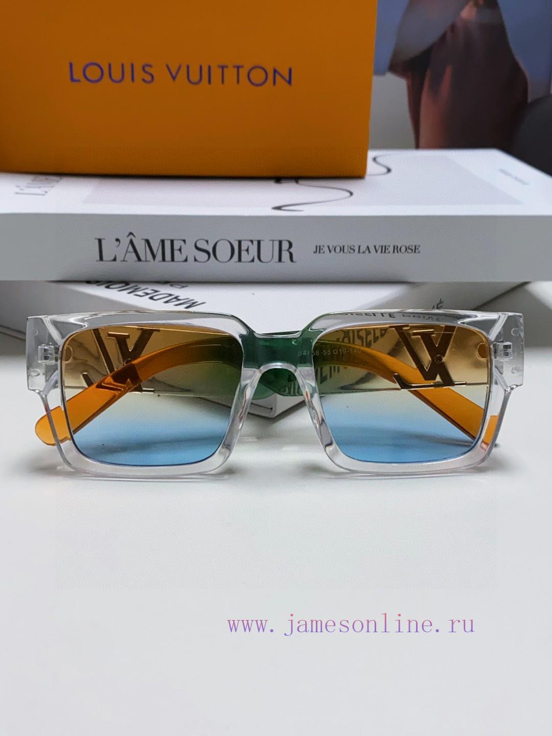 LV Louis Vuitton New Sunglasses Retro Personalized Avant garde Sunglasses Model High Texture83a039gg - Image 8