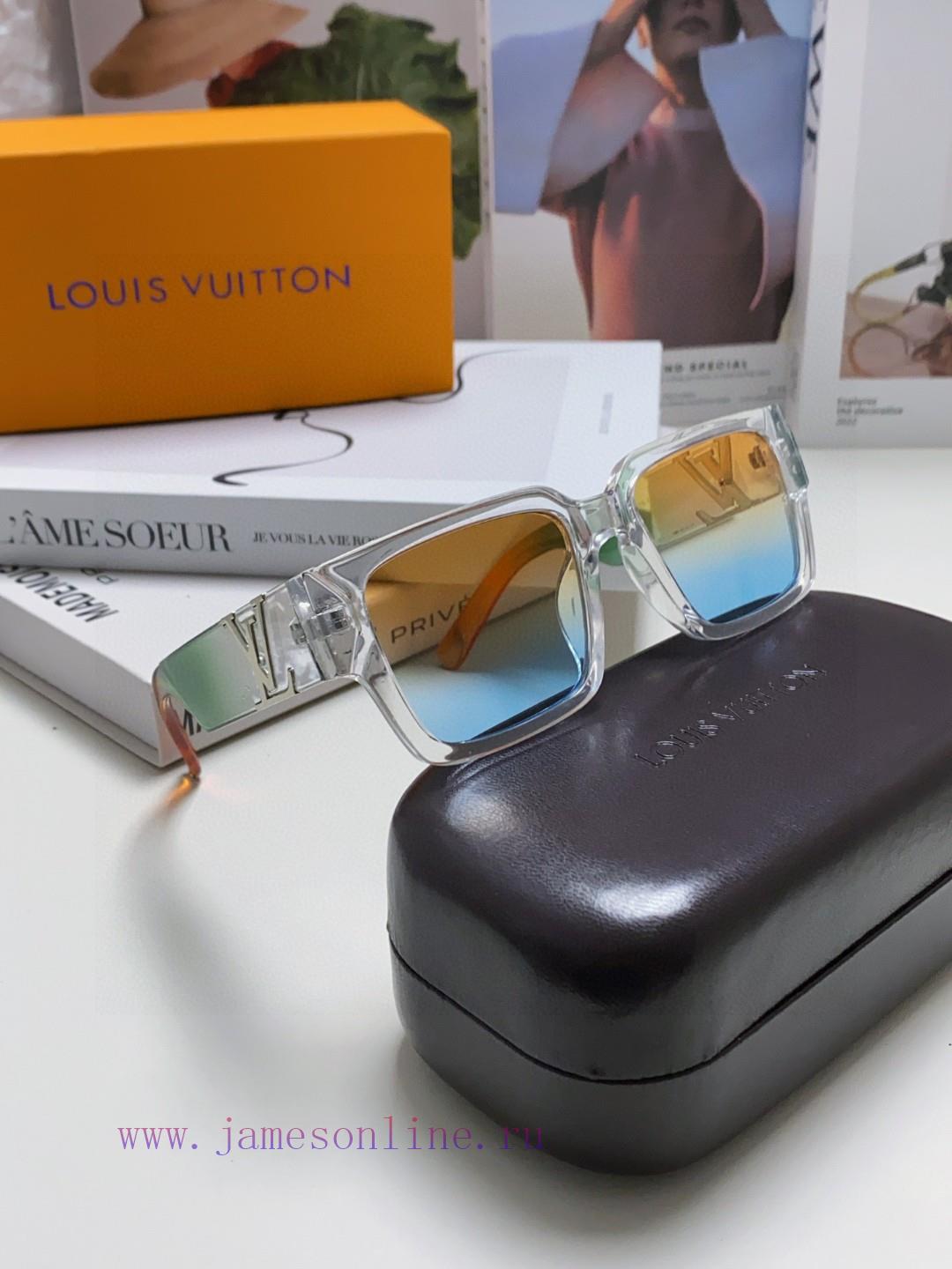 LV Louis Vuitton New Sunglasses Retro Personalized Avant garde Sunglasses Model High Texture83a039gg - Image 9
