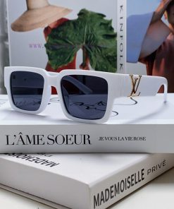 LV Louis Vuitton New Sunglasses Retro Personalized Avant garde Sunglasses Model High Texturek4vzdcq6