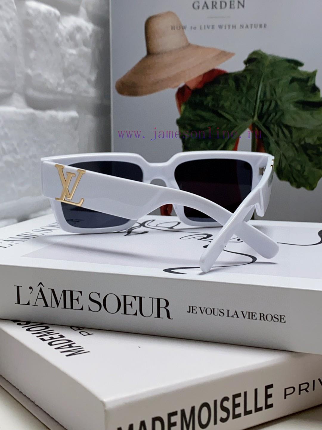 LV Louis Vuitton New Sunglasses Retro Personalized Avant garde Sunglasses Model High Texturek4vzdcq6 - Image 4