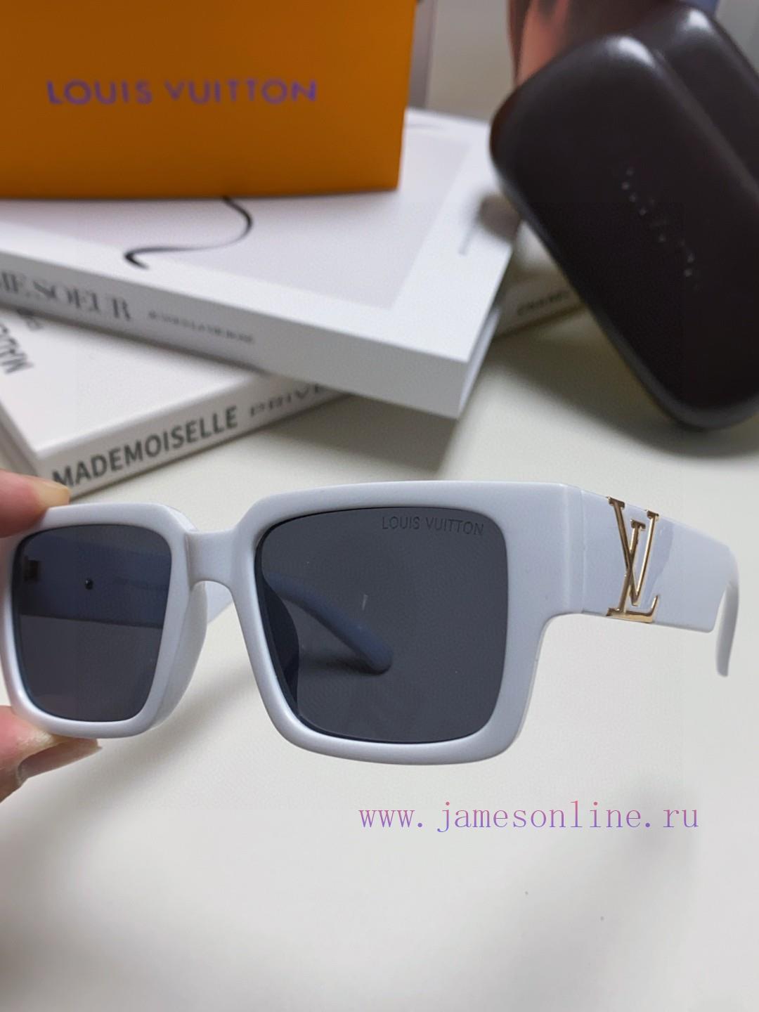 LV Louis Vuitton New Sunglasses Retro Personalized Avant garde Sunglasses Model High Texturek4vzdcq6 - Image 7