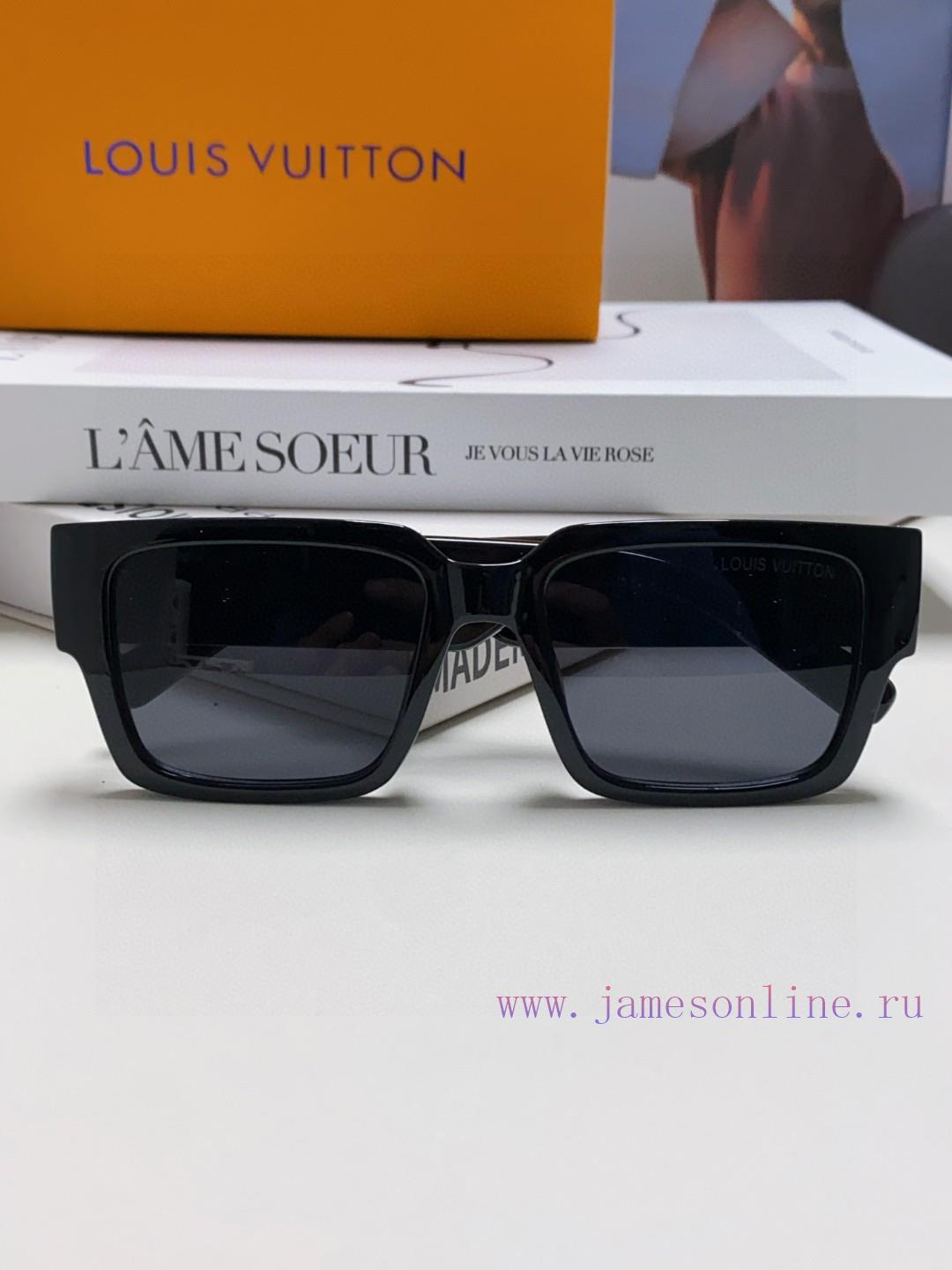 LV Louis Vuitton New Sunglasses Retro Personalized Avant garde Sunglasses Model High Texturerdof0i3g - Image 8