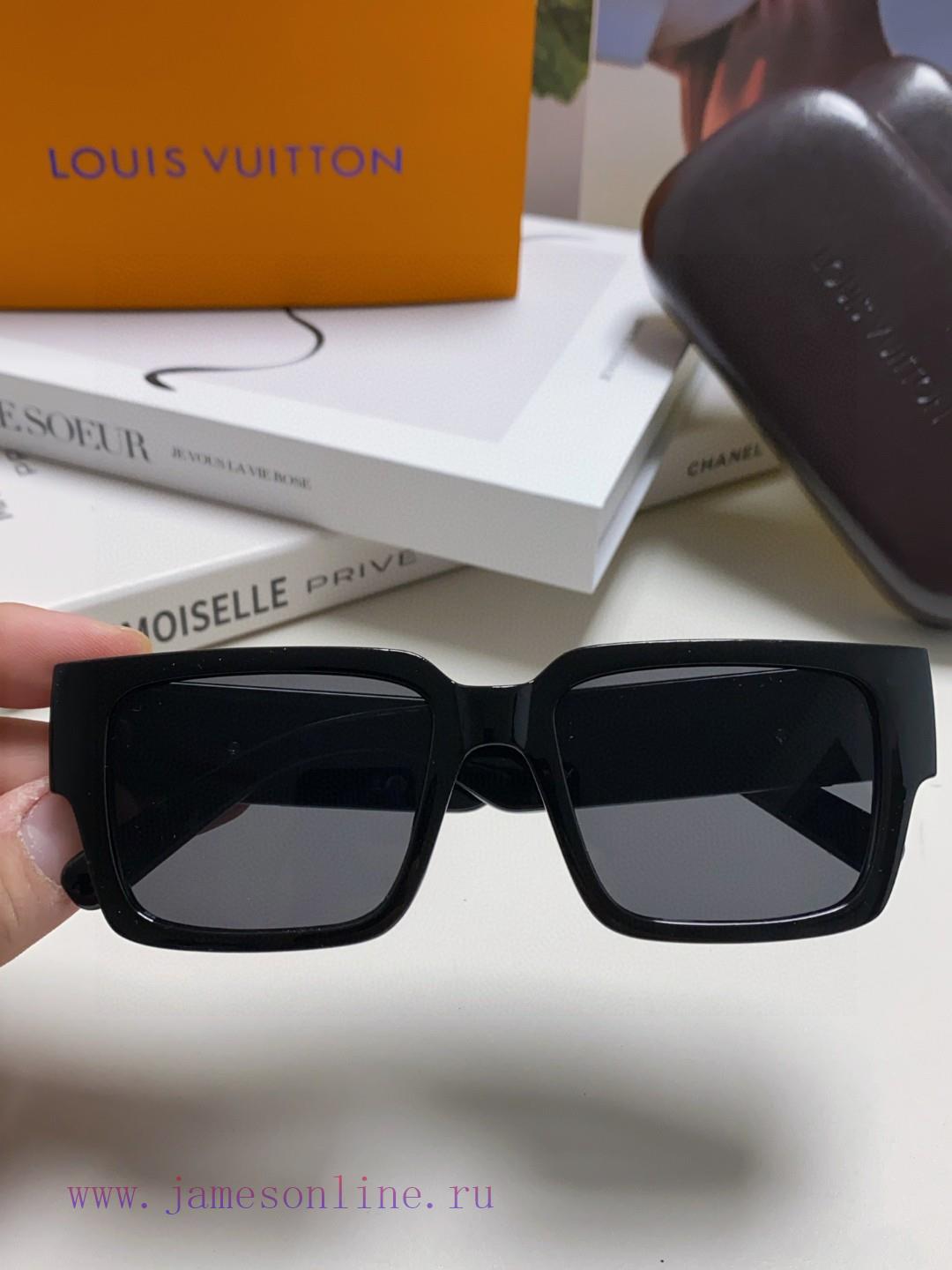 LV Louis Vuitton New Sunglasses Retro Personalized Avant garde Sunglasses Model High Texture262lsc9d - Image 5