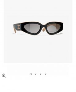 Chanel 2024 new sunglasses cat eye sunglasses narrow frame women's Korean version 24SS framev9t27w04