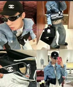 Chanel 2024 new sunglasses cat eye sunglasses narrow frame women's Korean version 24SS frame3augdfcg