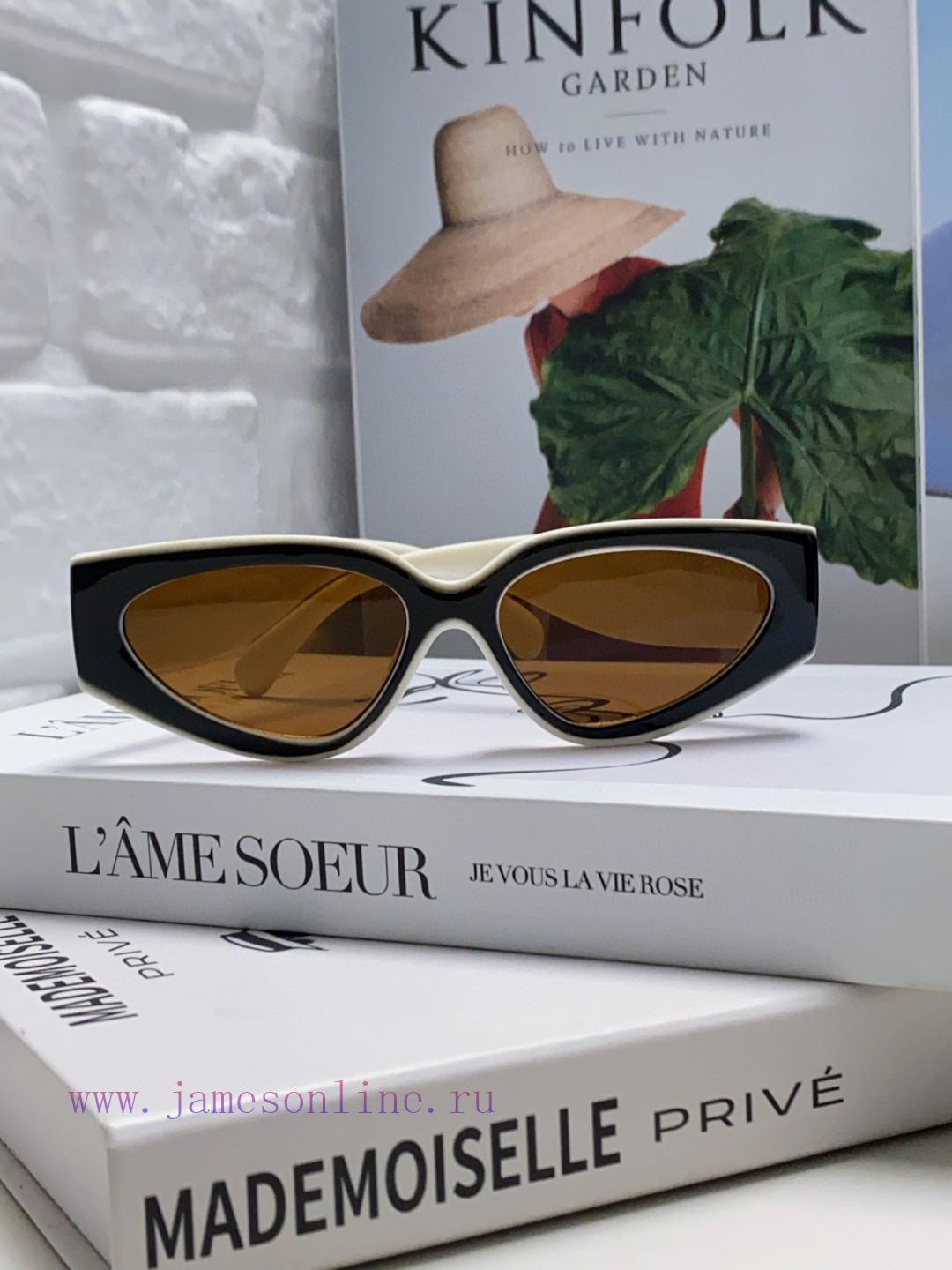 Chanel 2024 new sunglasses cat eye sunglasses narrow frame women's Korean version 24SS frame3augdfcg - Image 5