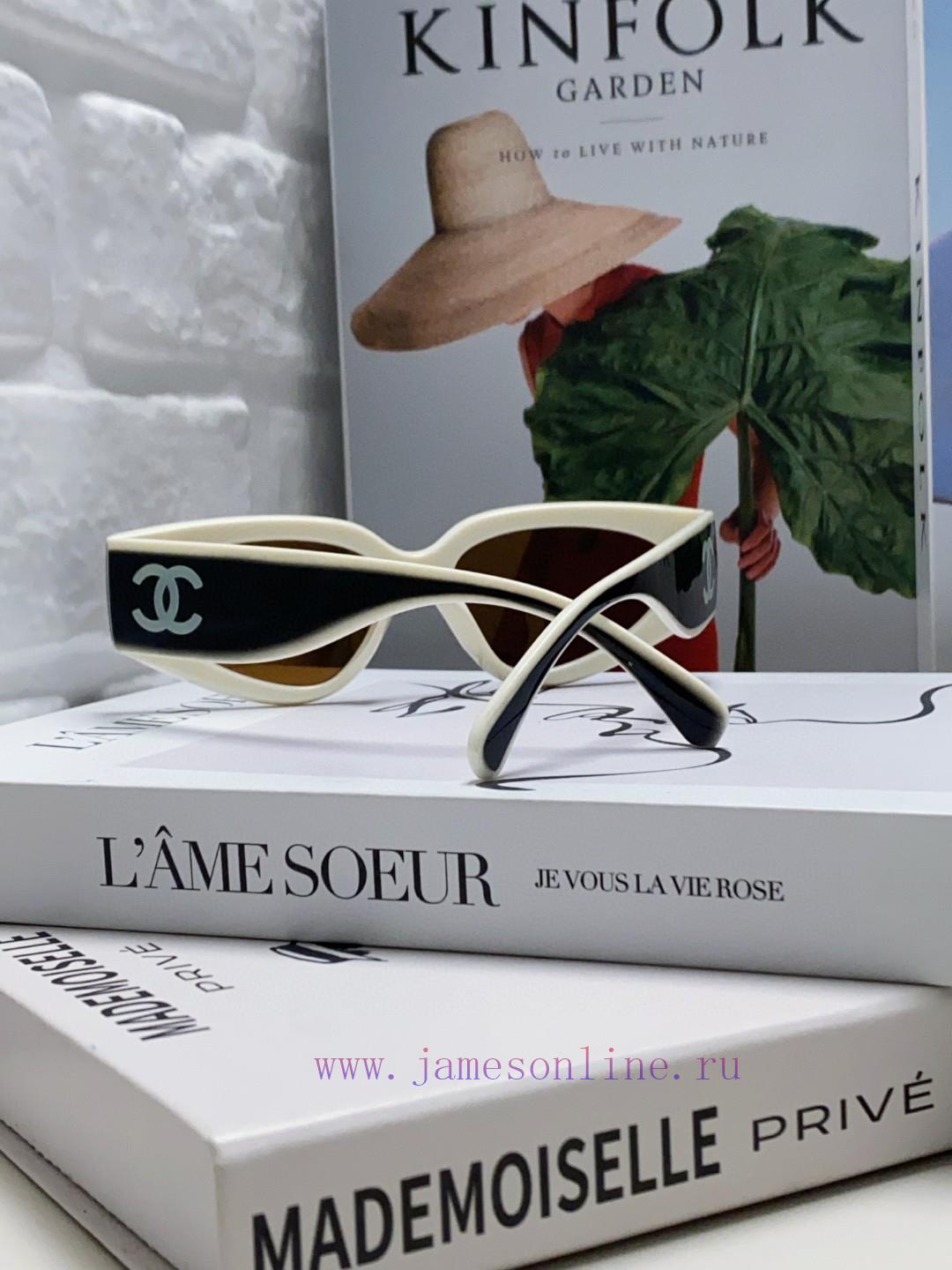 Chanel 2024 new sunglasses cat eye sunglasses narrow frame women's Korean version 24SS frame3augdfcg - Image 6
