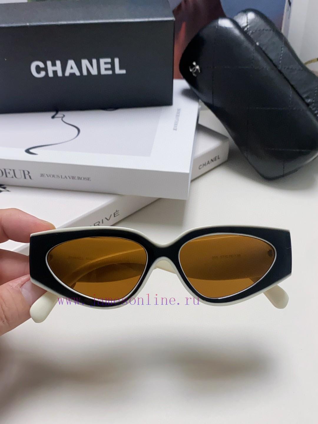 Chanel 2024 new sunglasses cat eye sunglasses narrow frame women's Korean version 24SS frame3augdfcg - Image 7