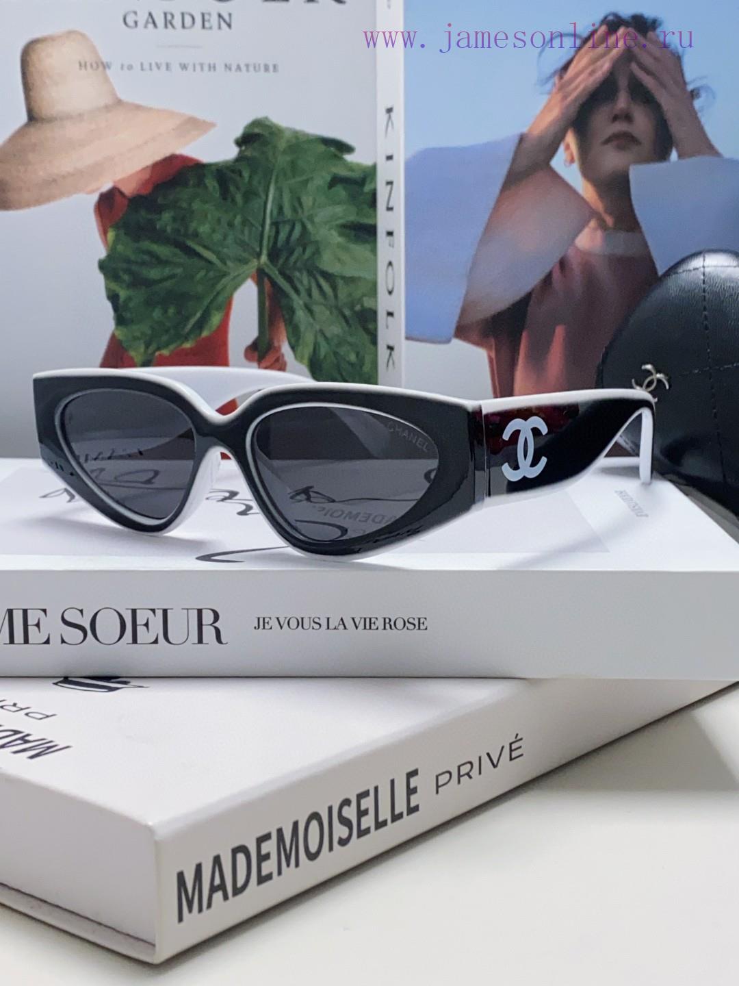 Chanel 2024 new sunglasses cat eye sunglasses narrow frame women's Korean version 24SS frame6hpz17ll - Image 4