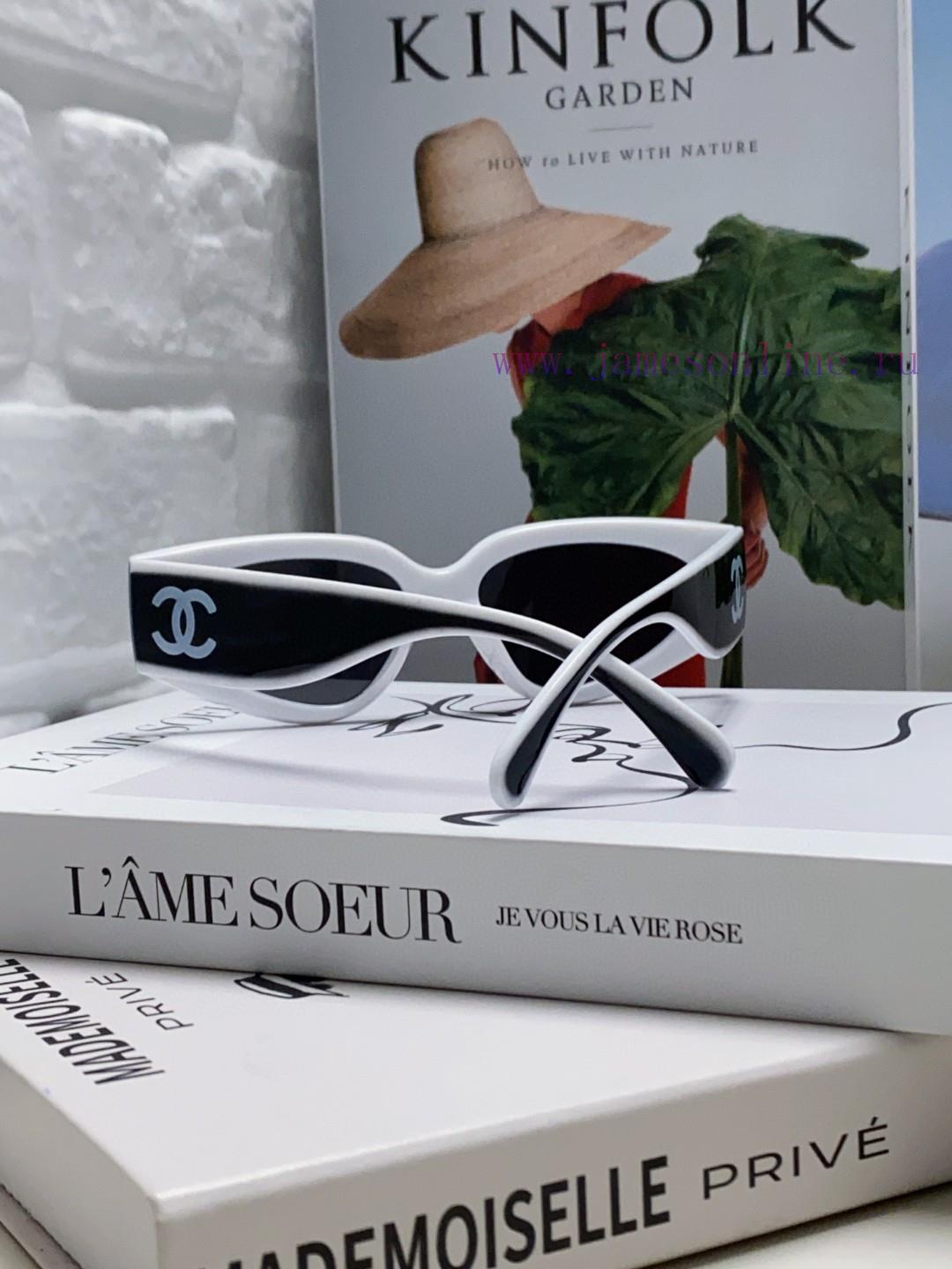 Chanel 2024 new sunglasses cat eye sunglasses narrow frame women's Korean version 24SS frame6hpz17ll - Image 6