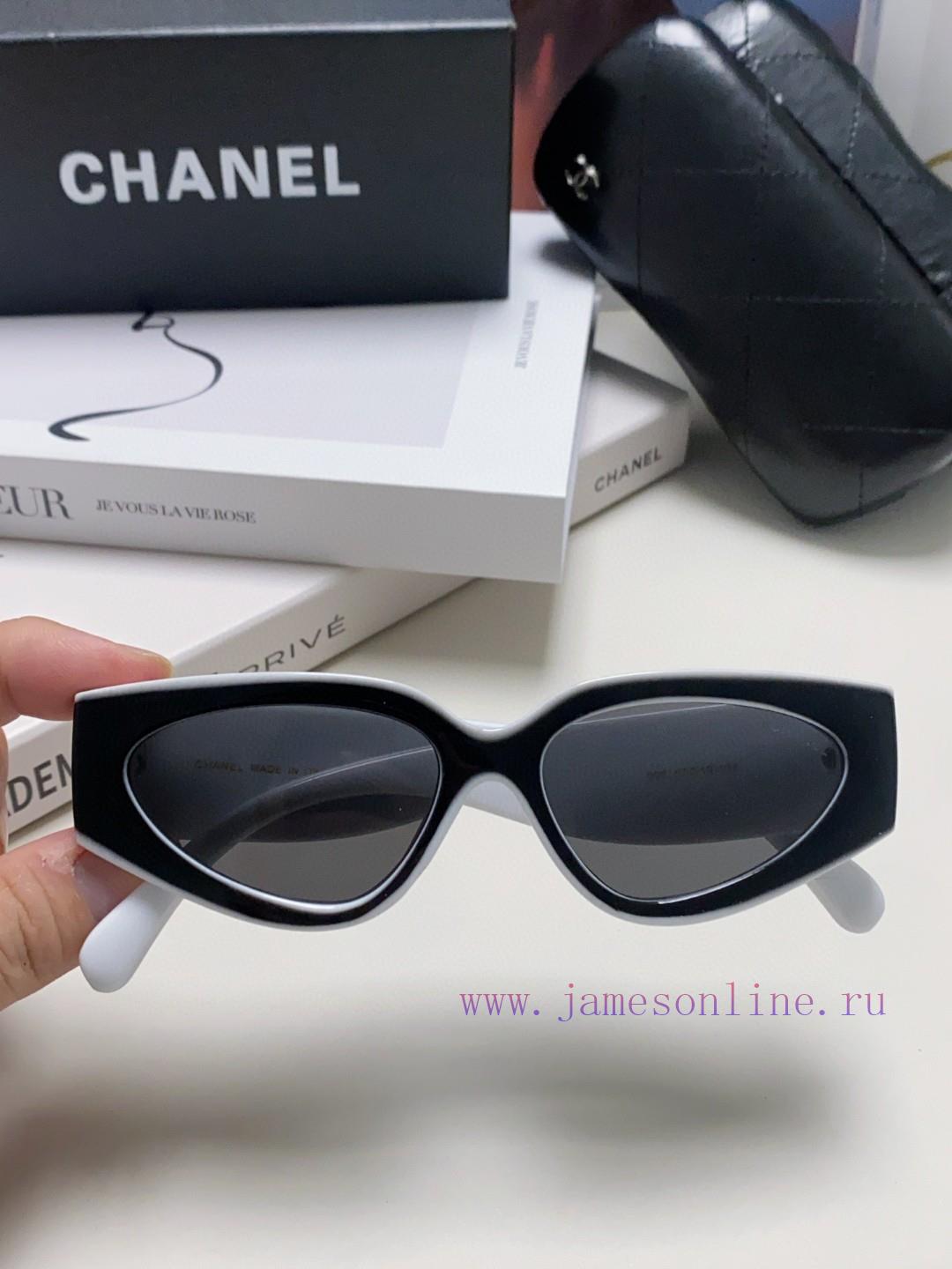 Chanel 2024 new sunglasses cat eye sunglasses narrow frame women's Korean version 24SS frame6hpz17ll - Image 7