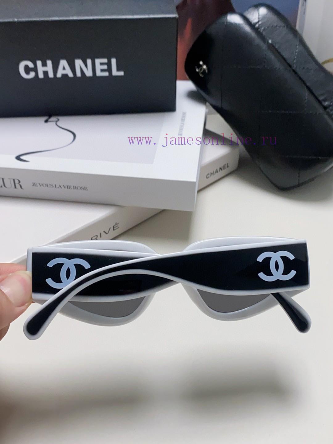 Chanel 2024 new sunglasses cat eye sunglasses narrow frame women's Korean version 24SS frame6hpz17ll - Image 8