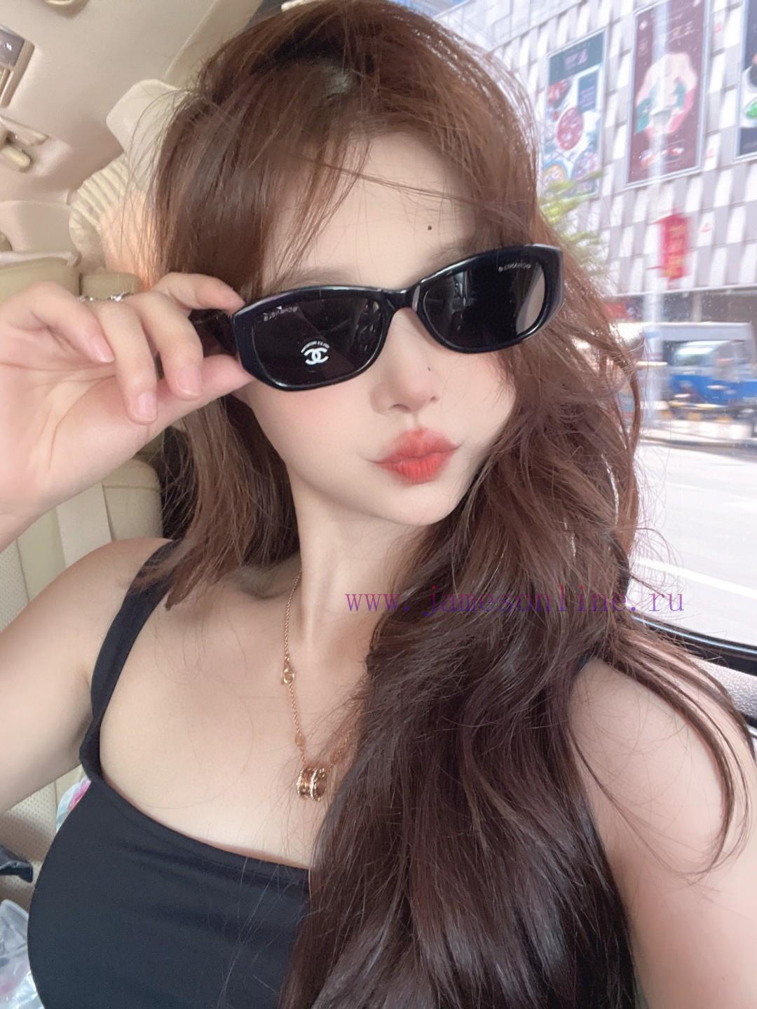 Chanel 2024 new Xiaohongshu hot item, dual CH handover logo sunglasses, women's high-end sun256u4u7w - Image 3