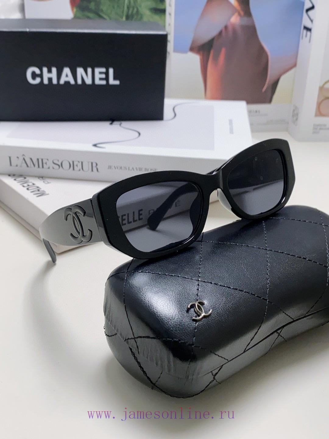 Chanel 2024 new Xiaohongshu hot item, dual CH handover logo sunglasses, women's high-end sun256u4u7w - Image 12