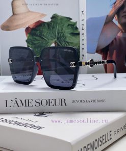 Chanel 2024 New Polarized Sunglasses Fashion Women's Sunglasses Chanel Style Woven Chain Sunxoi3tgbp