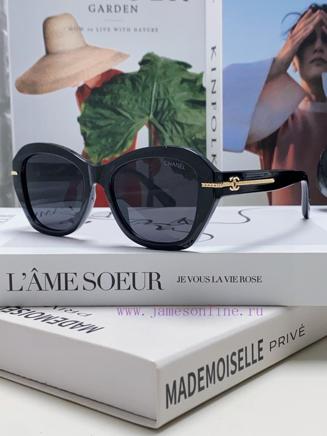 Chanel 2024 Chanel Sunglasses Chain Legs Butterfly Shaped Large Face Look Thin Simple Personcn3tl8qi - Image 6