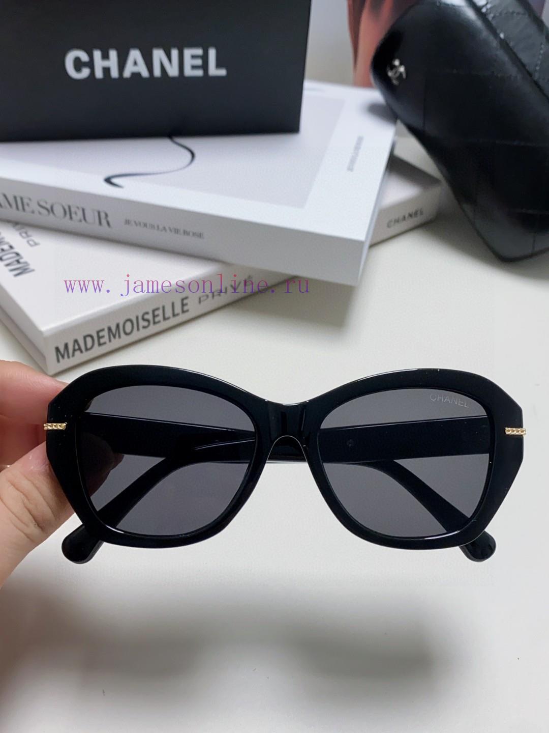 Chanel 2024 Chanel Sunglasses Chain Legs Butterfly Shaped Large Face Look Thin Simple Personcn3tl8qi - Image 9