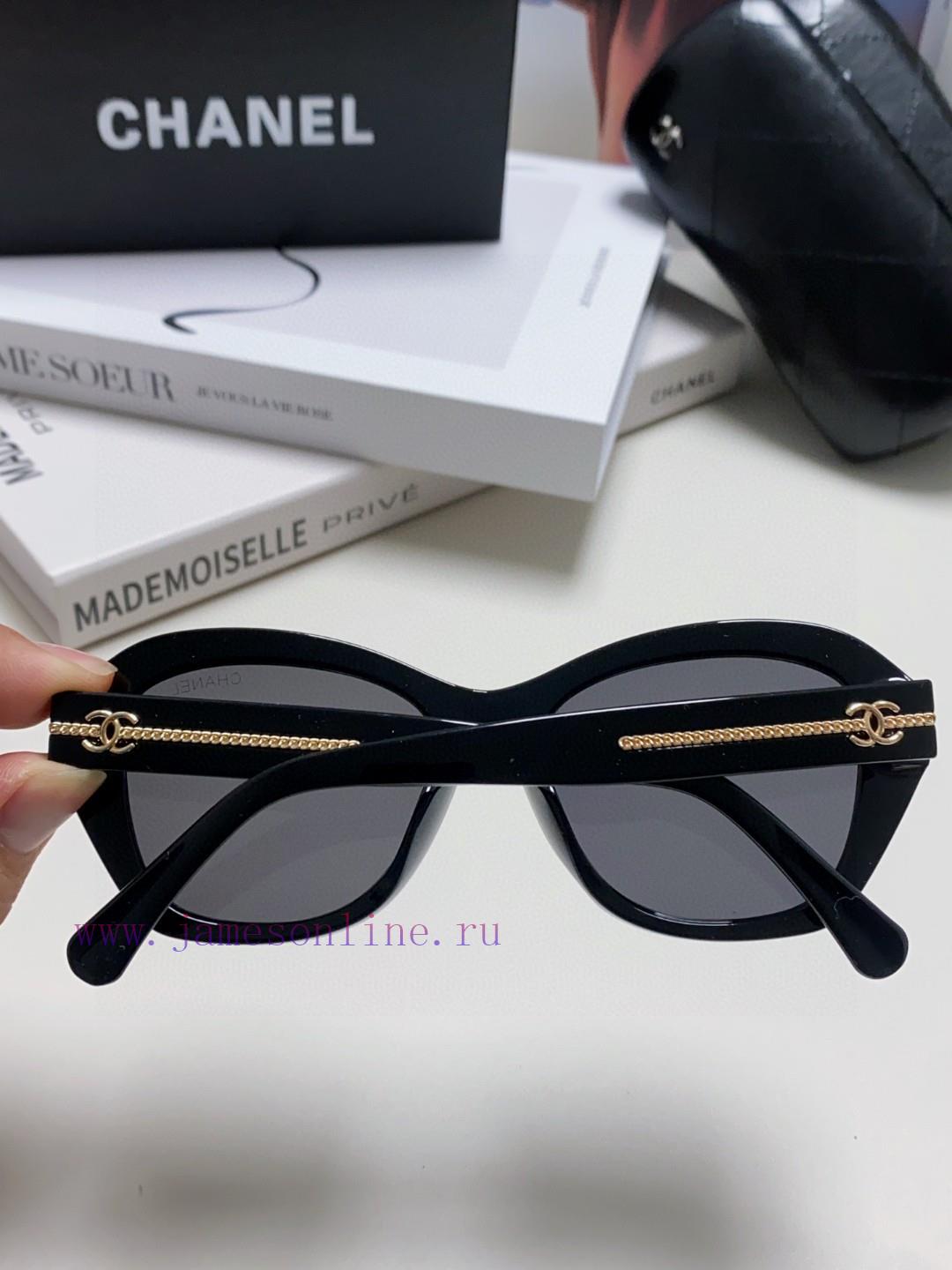Chanel 2024 Chanel Sunglasses Chain Legs Butterfly Shaped Large Face Look Thin Simple Personcn3tl8qi - Image 10