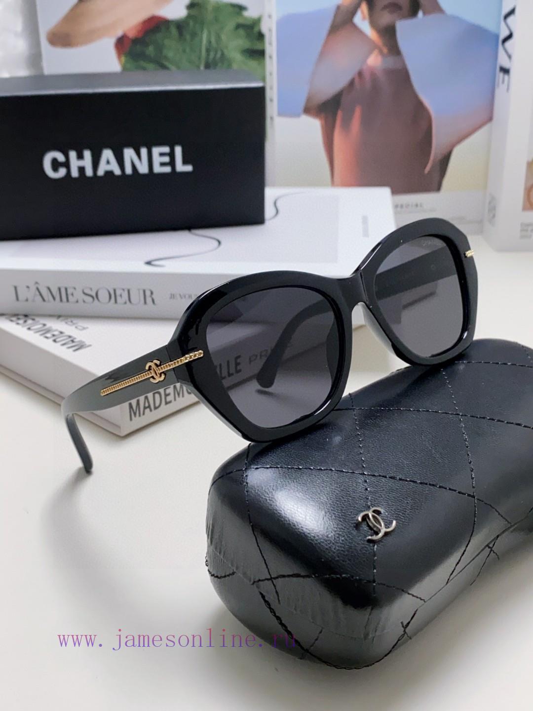 Chanel 2024 Chanel Sunglasses Chain Legs Butterfly Shaped Large Face Look Thin Simple Personcn3tl8qi - Image 13