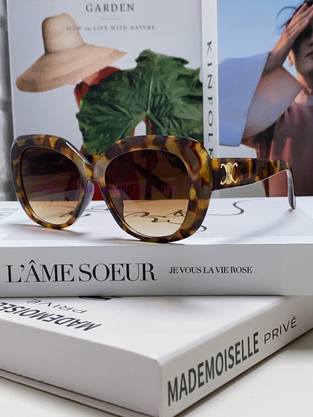 Celine Xiaohongshu, internet celebrity, round frame sunglasses, Triumphal Arch glasses, fashp2yahi58 - Image 4