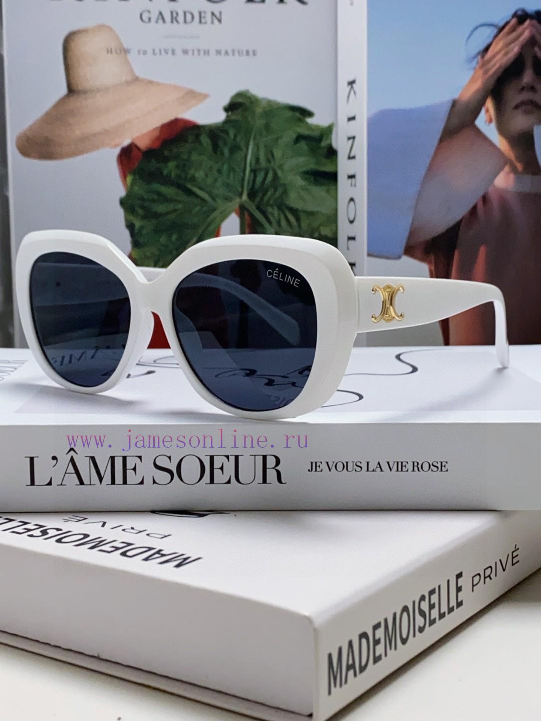 Celine Xiaohongshu, internet celebrity, round frame sunglasses, Triumphal Arch glasses, fashtnmt4a6d - Image 4