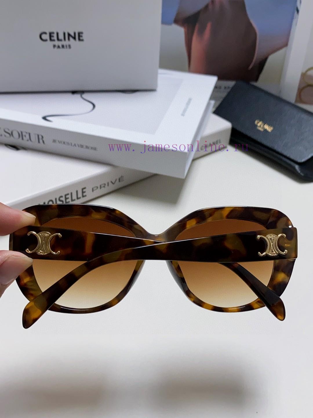Celine Xiaohongshu, internet celebrity, round frame sunglasses, Triumphal Arch glasses, fashp2yahi58 - Image 8