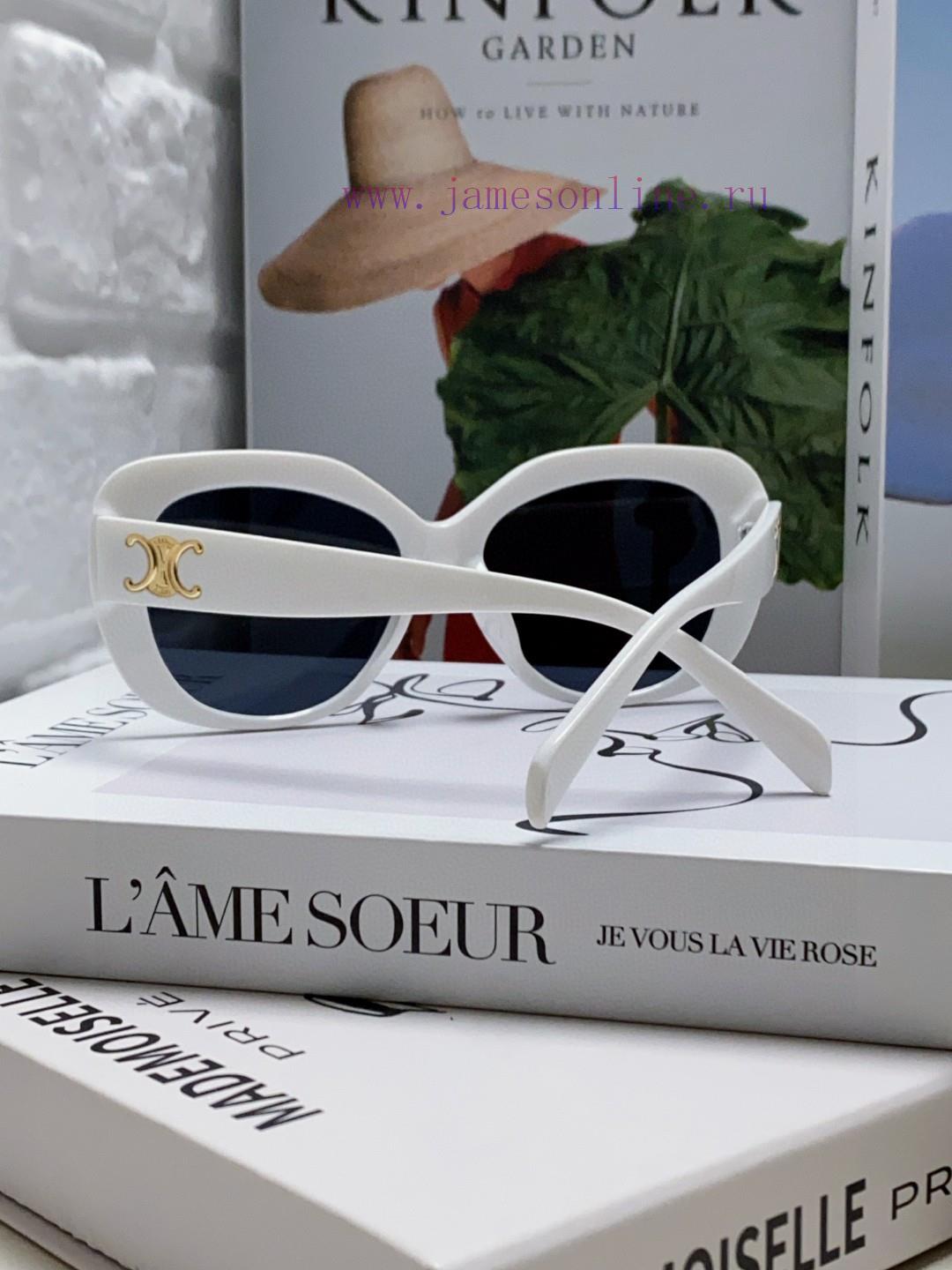 Celine Xiaohongshu, internet celebrity, round frame sunglasses, Triumphal Arch glasses, fashtnmt4a6d - Image 6