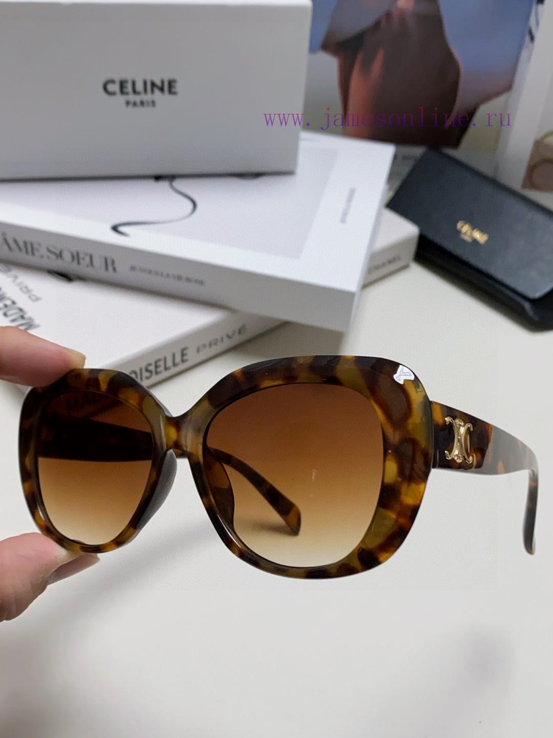 Celine Xiaohongshu, internet celebrity, round frame sunglasses, Triumphal Arch glasses, fashp2yahi58 - Image 9
