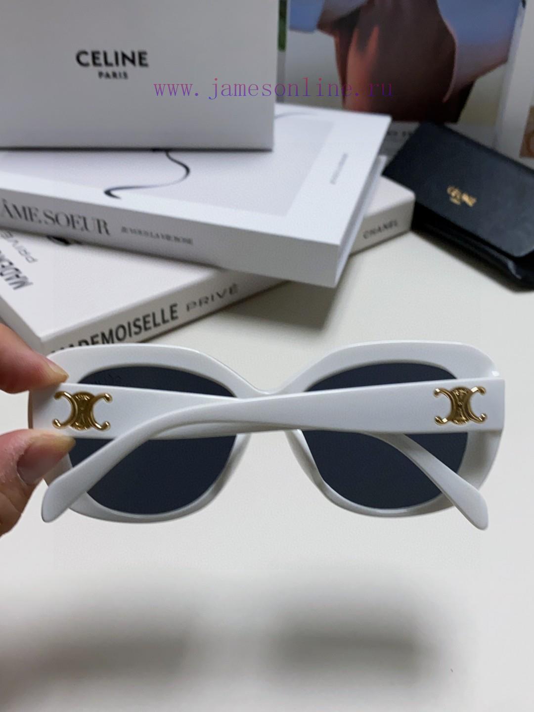Celine Xiaohongshu, internet celebrity, round frame sunglasses, Triumphal Arch glasses, fashtnmt4a6d - Image 8