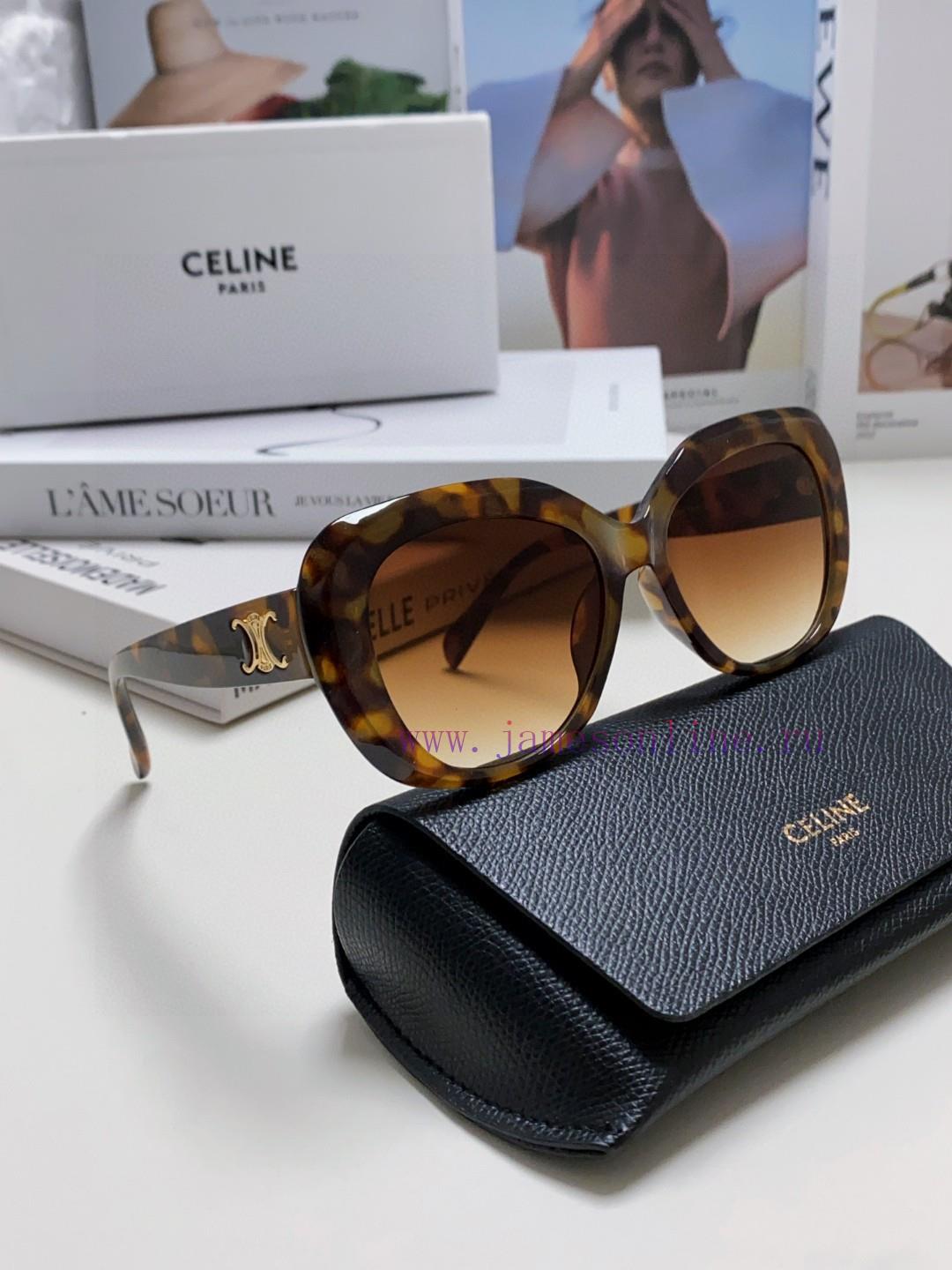 Celine Xiaohongshu, internet celebrity, round frame sunglasses, Triumphal Arch glasses, fashp2yahi58 - Image 11