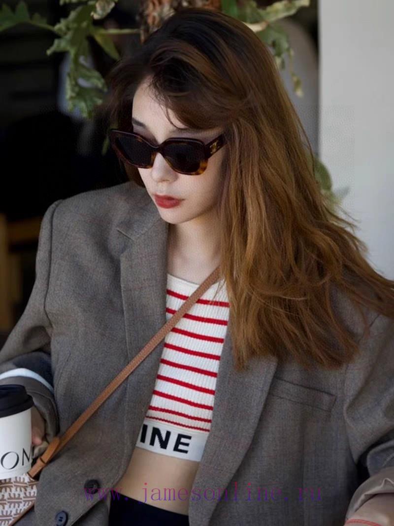 Celine Xiaohongshu, internet celebrity, round frame sunglasses, Triumphal Arch glasses, fash8n0jm8b1 - Image 3