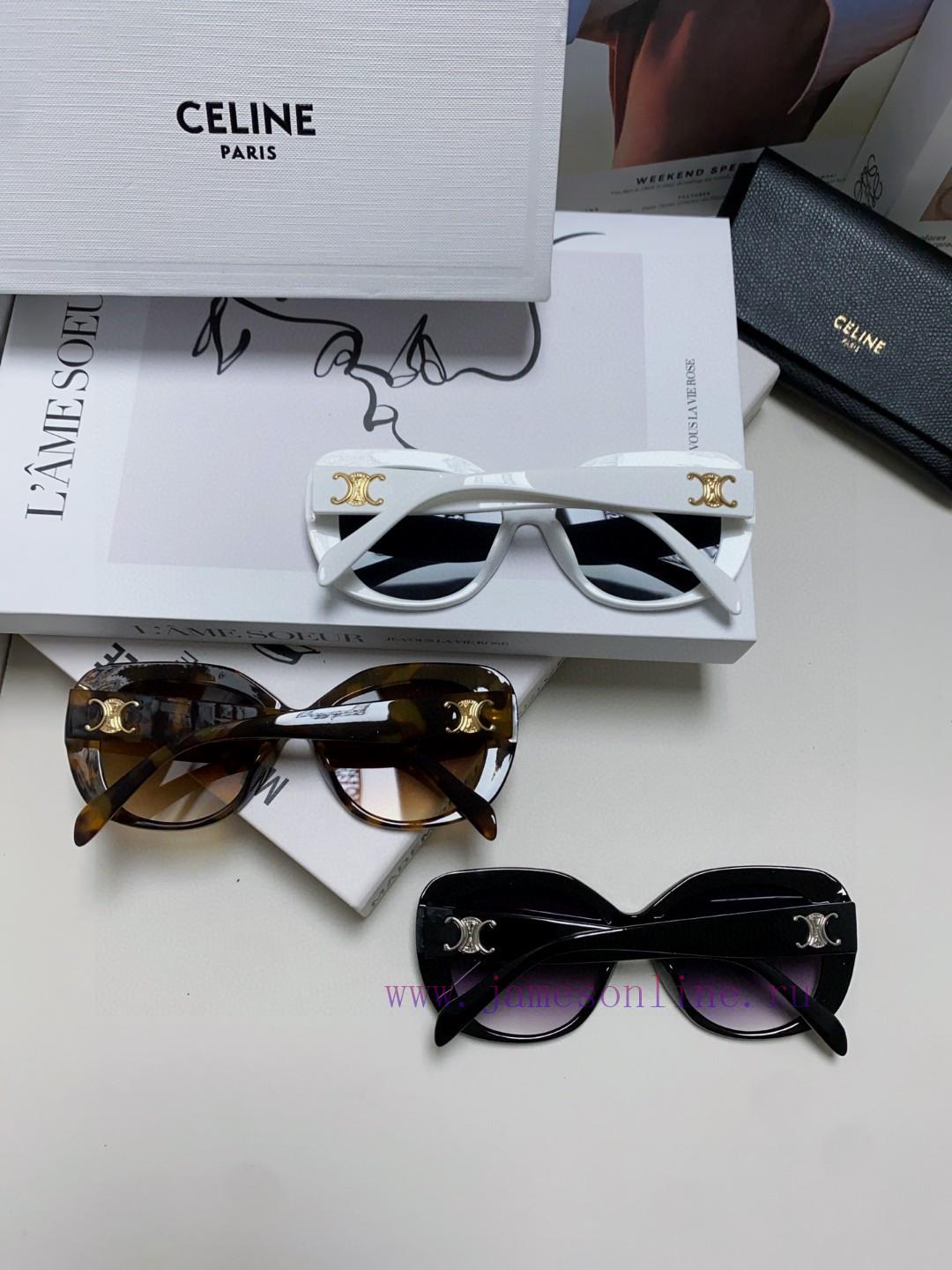 Celine Xiaohongshu, internet celebrity, round frame sunglasses, Triumphal Arch glasses, fashp2yahi58 - Image 12