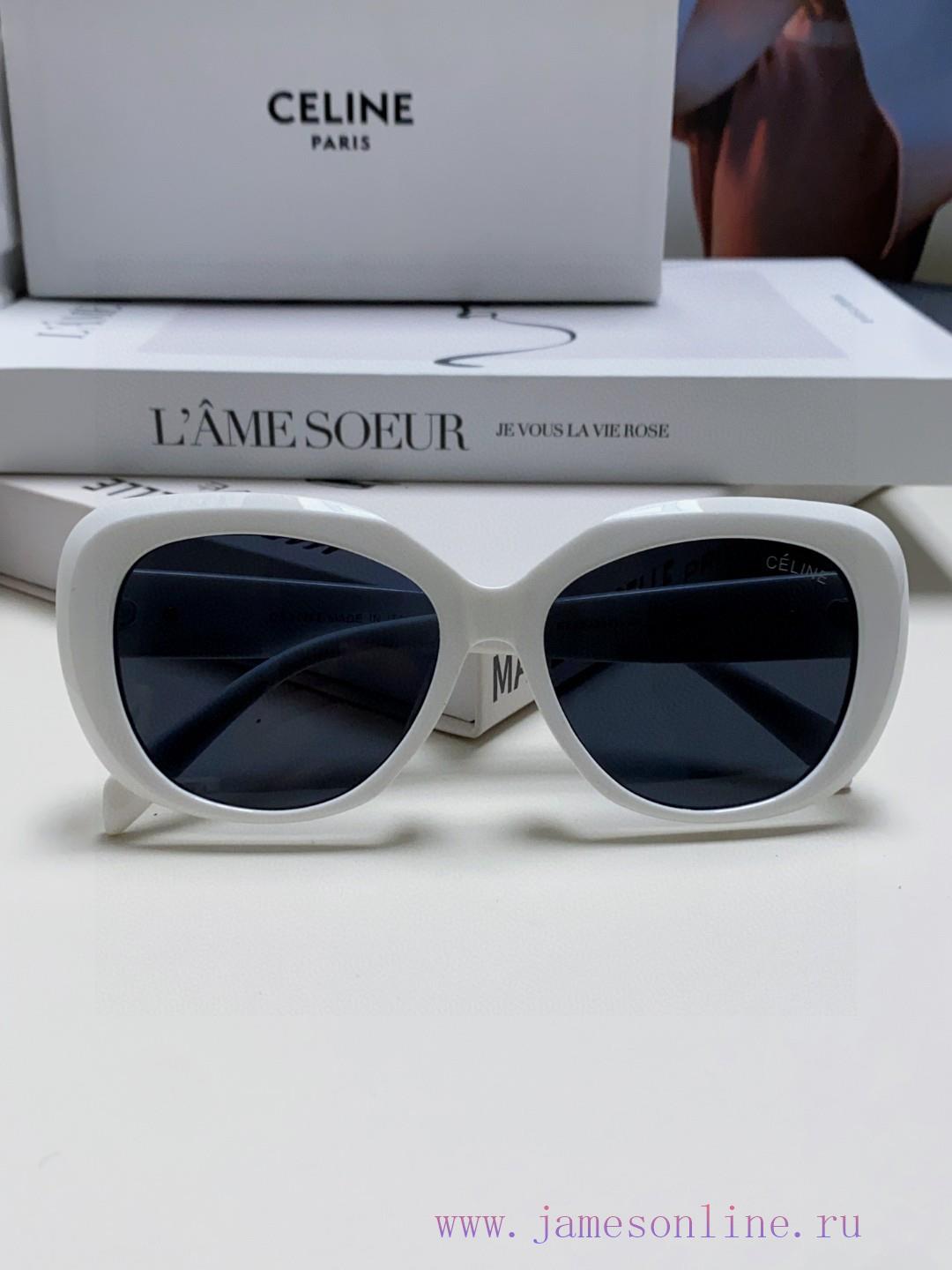 Celine Xiaohongshu, internet celebrity, round frame sunglasses, Triumphal Arch glasses, fashtnmt4a6d - Image 10