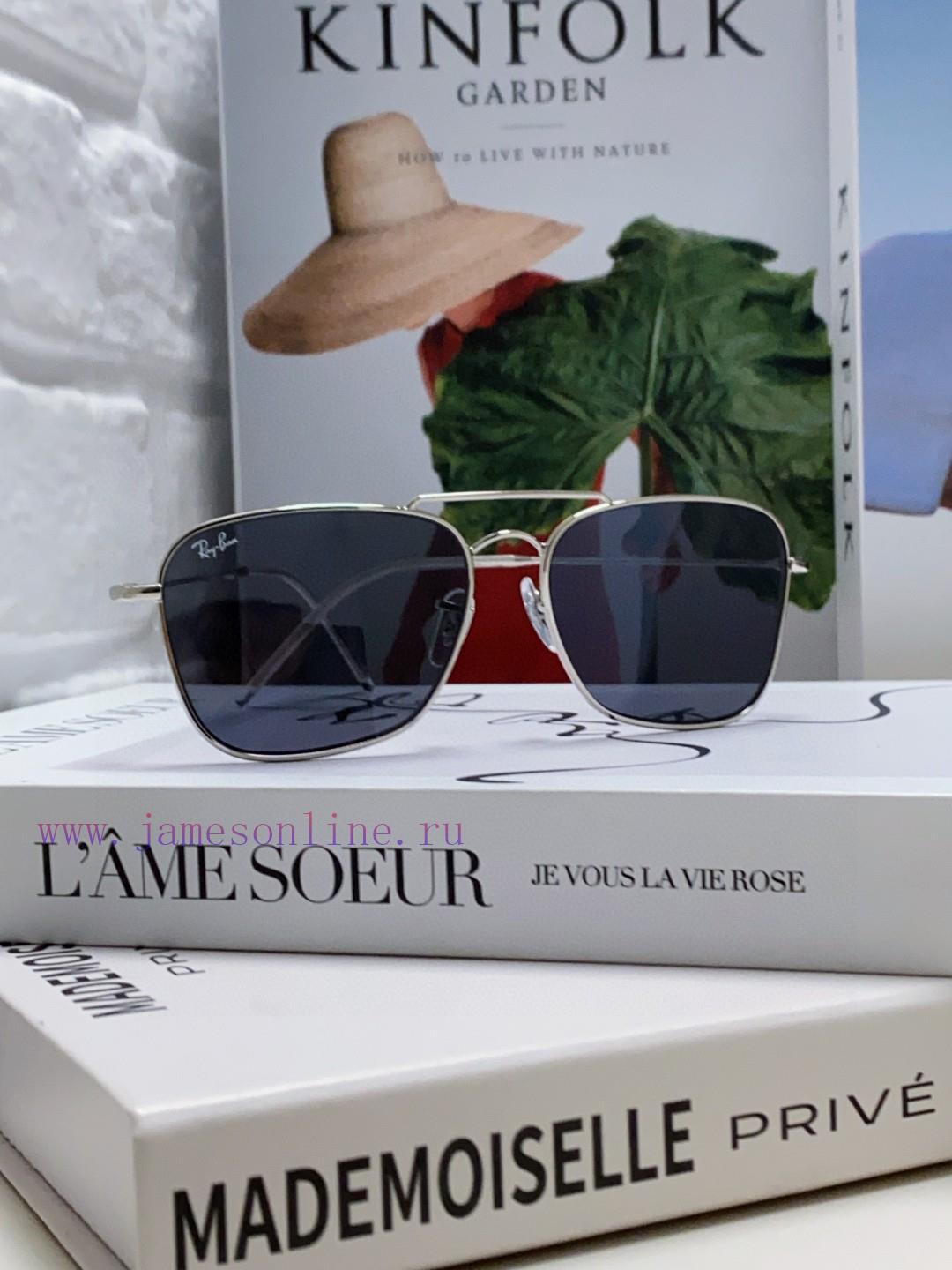 RayBanREVERSE Reversing Series Sunglasses Male Female Concave Sunglasses Pilot Square 0RBR010okz2uwu - Image 4