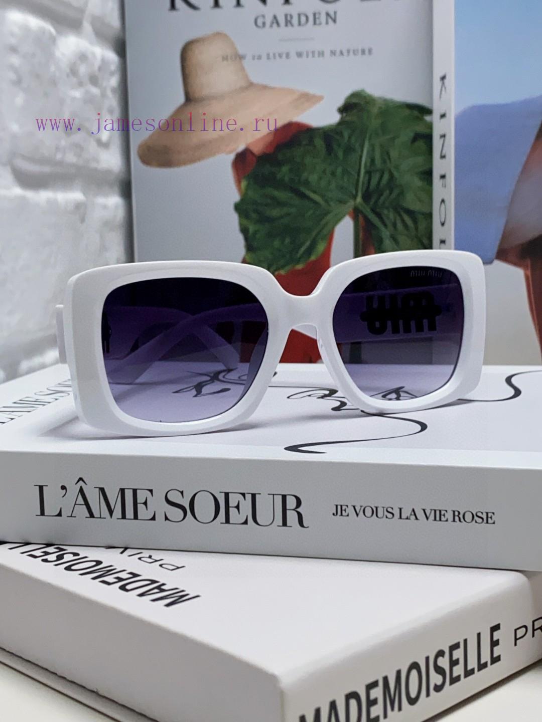 MiuMiu Misu 2024 New Large Frame Square Sunglasses European and American Millennium Hot Girlqd7m2p1v - Image 3