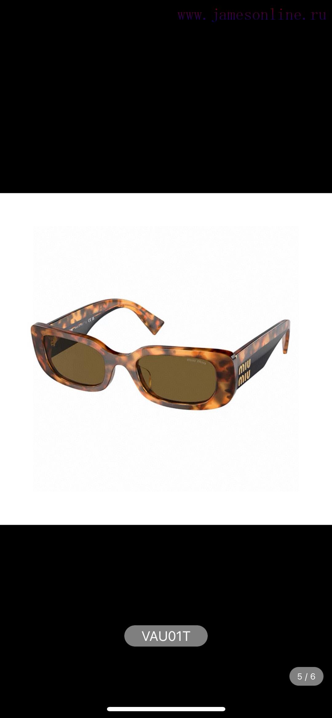 MIU MIU/Miu Miu 2024 New Sunglasses Rectangular Women's Fashion Sunglasses Personalized Glasq1kt5j7r