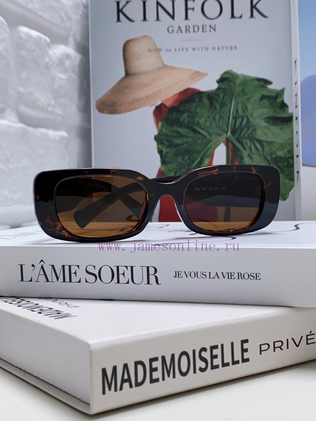MIU MIU/Miu Miu 2024 New Sunglasses Rectangular Women's Fashion Sunglasses Personalized Glasq1kt5j7r - Image 4