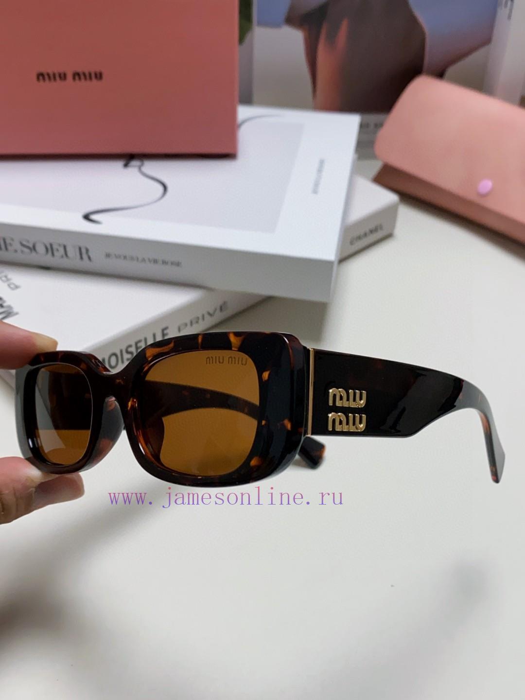 MIU MIU/Miu Miu 2024 New Sunglasses Rectangular Women's Fashion Sunglasses Personalized Glasq1kt5j7r - Image 8