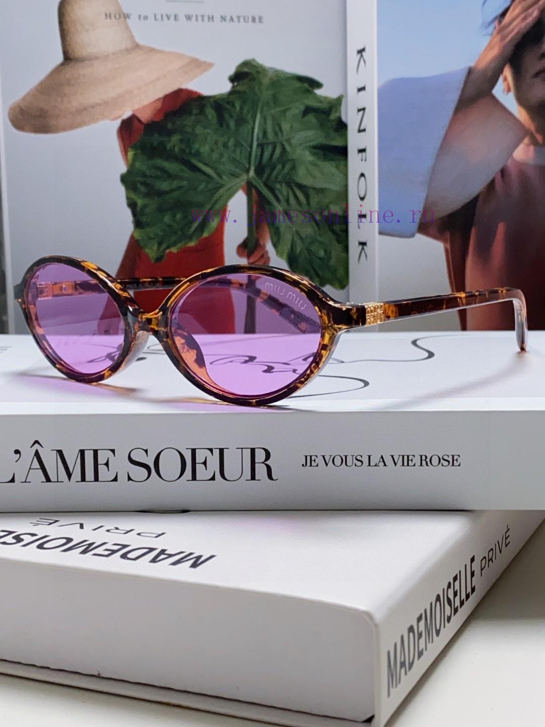 MIUMIU Zhang Yuanying Bookworm Retro Small Round Frame Sunglasses for Men and Women 2024 Newyld0fiuf - Image 3
