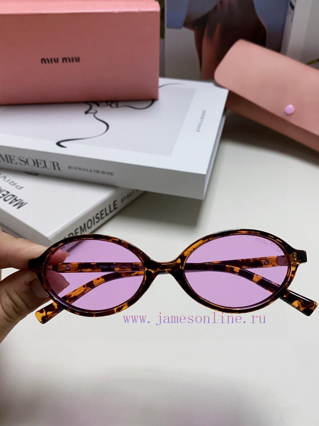 MIUMIU Zhang Yuanying Bookworm Retro Small Round Frame Sunglasses for Men and Women 2024 Newyld0fiuf - Image 6