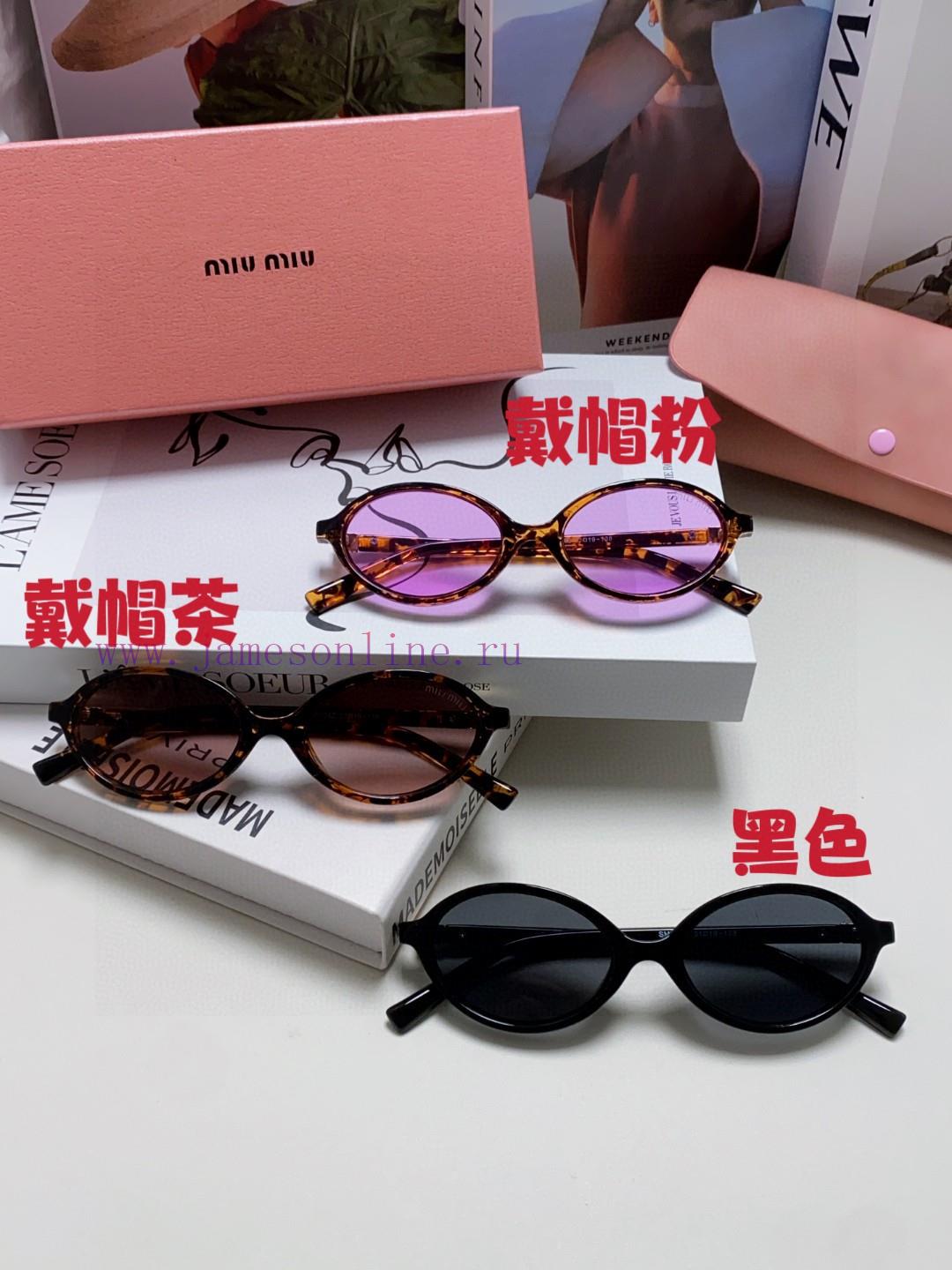 MIUMIU Zhang Yuanying Bookworm Retro Small Round Frame Sunglasses for Men and Women 2024 Newyld0fiuf - Image 12
