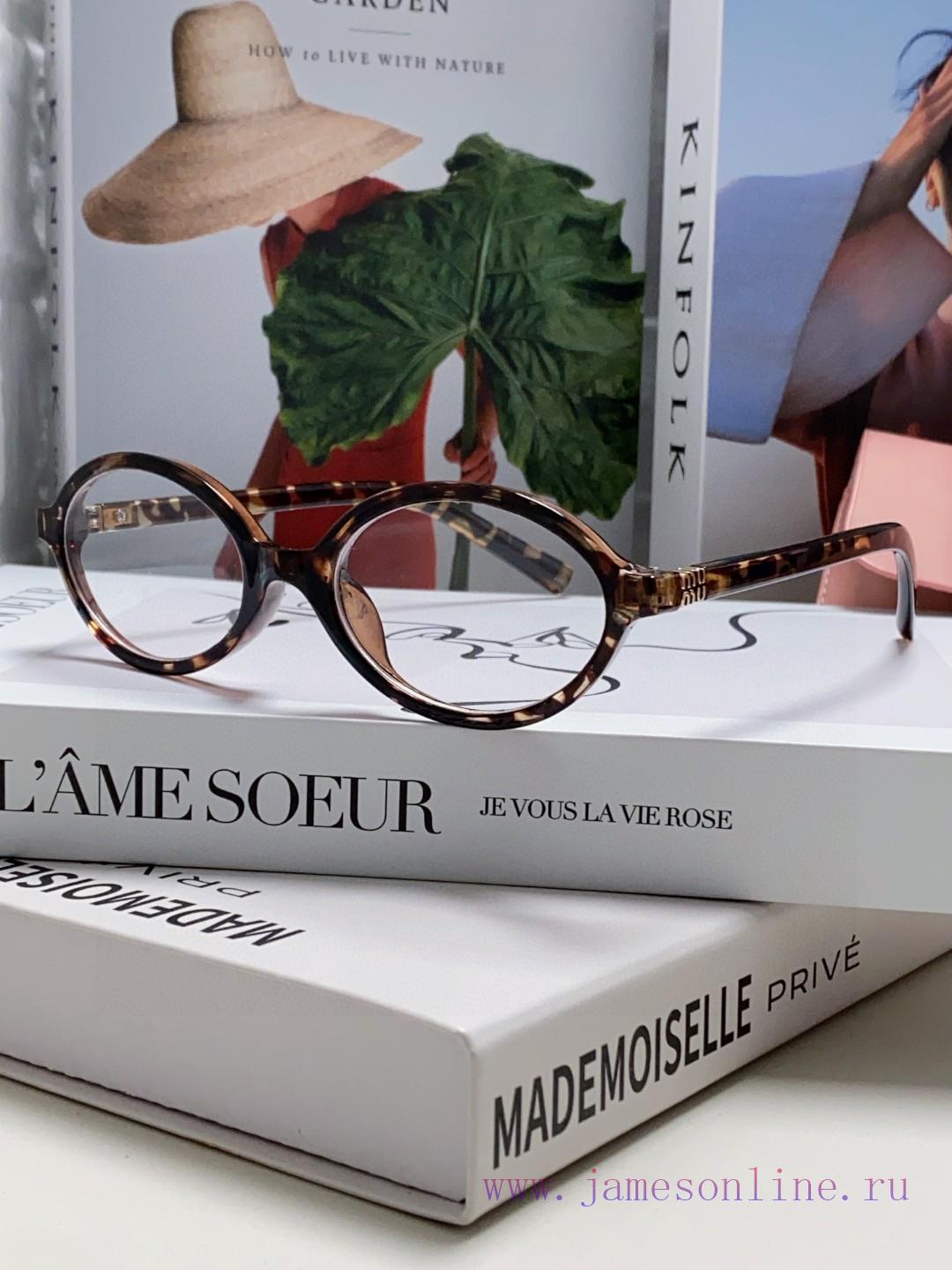 MIUMIU Zhang Yuanying Bookworm Retro Small Round Frame Sunglasses for Men and Women 2024 New7l97ny2p - Image 4
