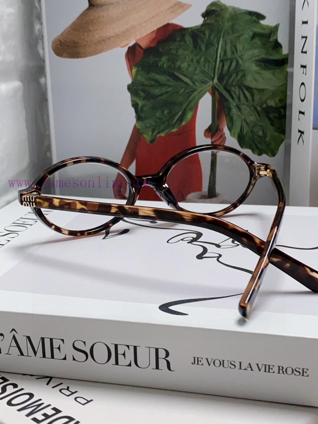 MIUMIU Zhang Yuanying Bookworm Retro Small Round Frame Sunglasses for Men and Women 2024 New7l97ny2p - Image 6
