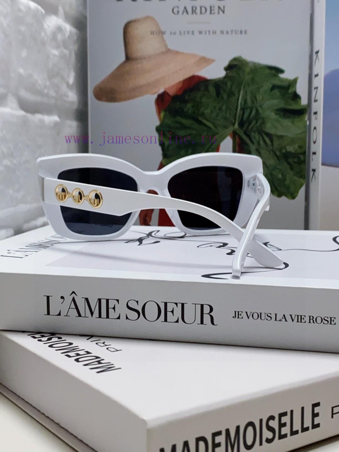 MiuMiu Miu 2024 New European and American New Fashion Sunscreen Cat Eyes Women's Sunglasses cowjckev - Image 4