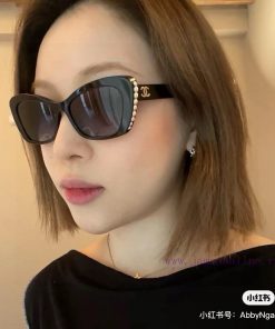 CHANEL Cat Eye Pearl Eye Sunglasses ️, Super socialite style, a magical tool for modifying fa3ejx8n1