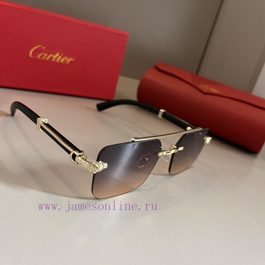 Cartier's precious sunglasses are made of metal material, PC frame, and have ten frameless lnuvtipwh - Image 2