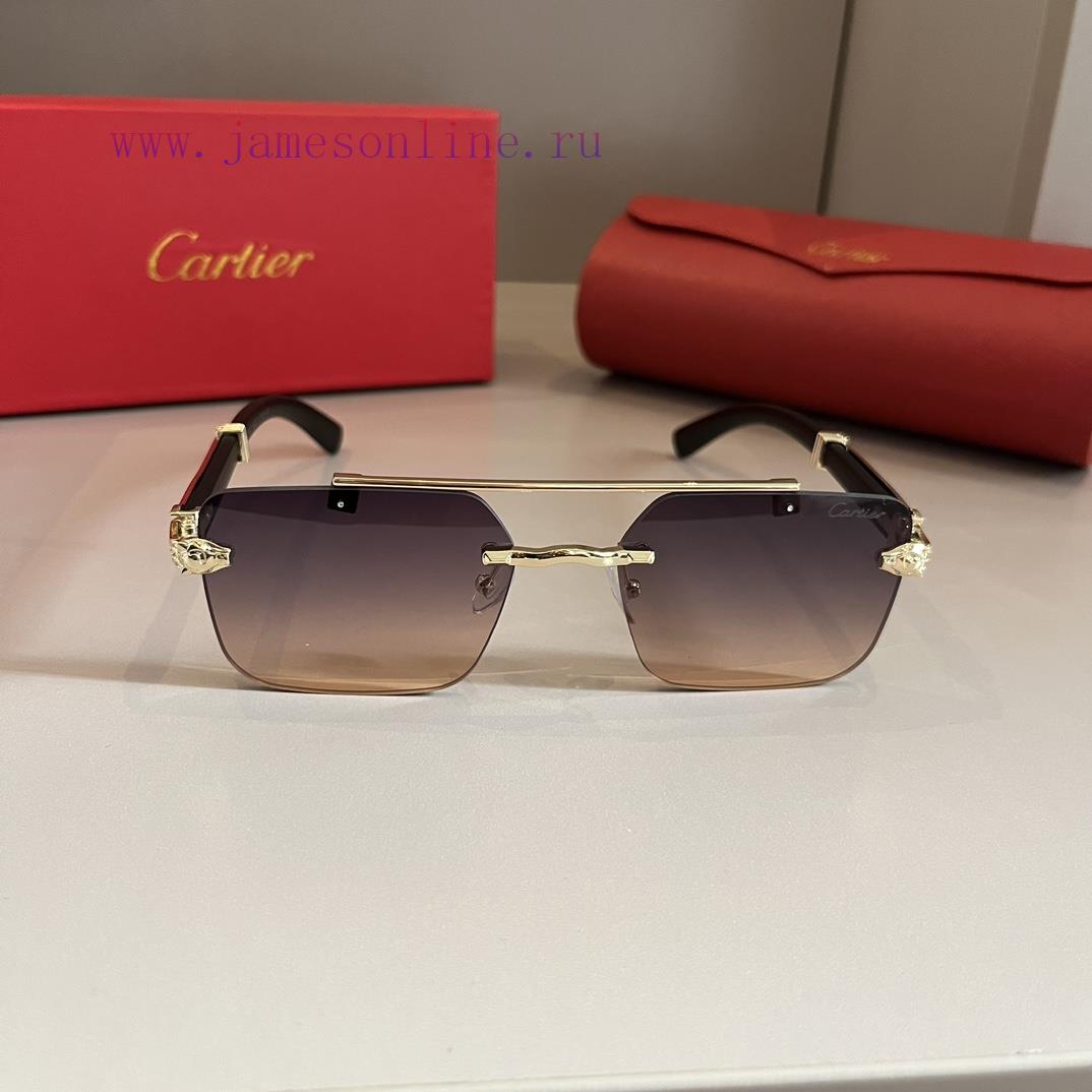 Cartier's precious sunglasses are made of metal material, PC frame, and have ten frameless lnuvtipwh - Image 3